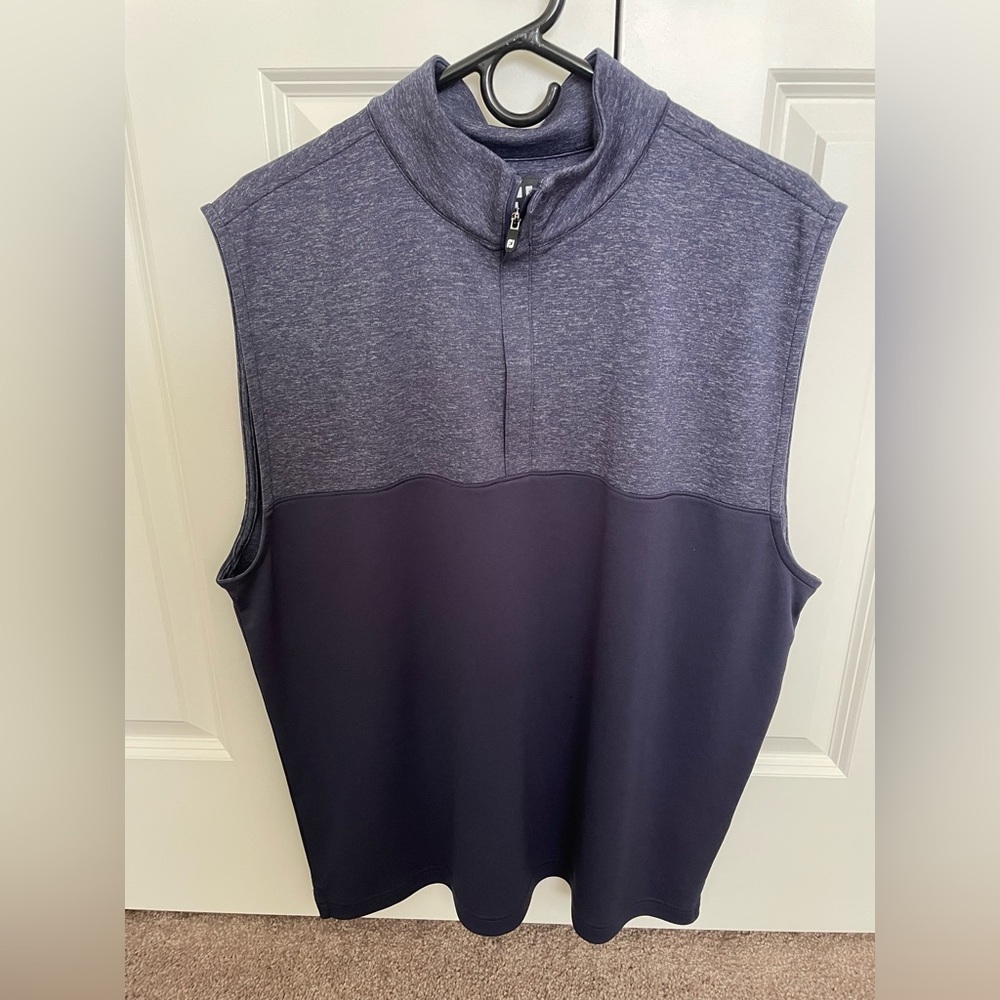 Mens Foot Joy Golf Quarter Zip vest Pullover 
Navy Blue  
L